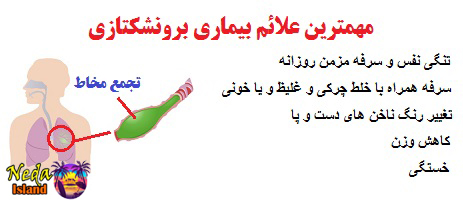 علائم بیماری برونشکتازی 