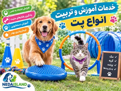 خدمات آموزش و تربیت انواع پت